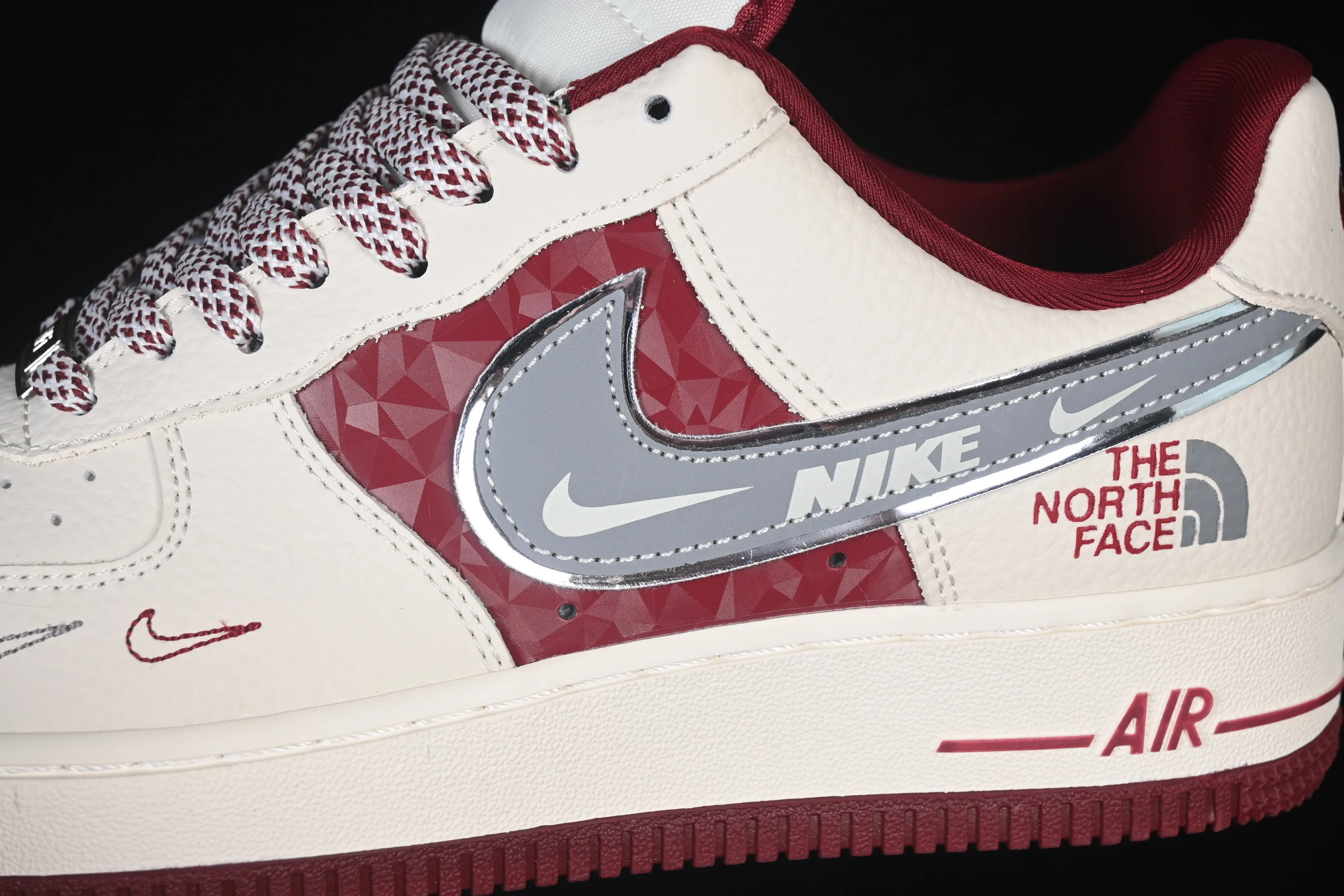 All categories Nk Air Force 1 Air Force series Nk Air Force 1 Low Air Force low top Nike Air Force 1'07 Low North Face joint cinnabar diamond Air Force 1 low top casual sneakers DF0188-112